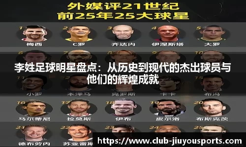 李姓足球明星盘点：从历史到现代的杰出球员与他们的辉煌成就